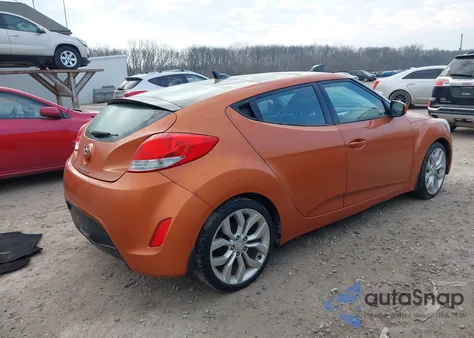 2012 Hyundai Veloster Base W/Black from USA, damaged, VIN KMHTC6AD2CU044065